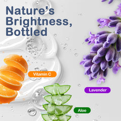 Dr. Healdy Vitamin C body wash close-up highlighting long-lasting moisture.