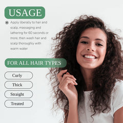 Creamy lather demonstrates gentle cleansing for daily use.
