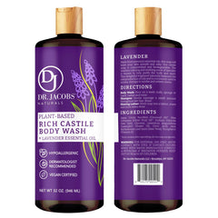 Lavender-scented shower foam from Dr. Jacobs Naturals delivers a calming cleanse.