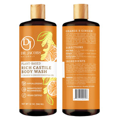 Close-up of orange-ginger lather in Dr. Jacobs Naturals soap
