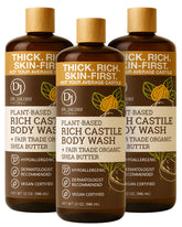 Dr. Jacobs Naturals Pure Castile Soap bottle for gentle cleansing on dry skin.