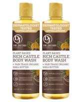 DR.JACOBS NATURALS Pure Castile Soap bottle offers a rich, moisturizing cleanse.