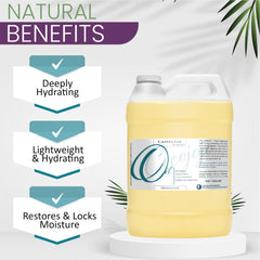 Dr Joe Lab Camellia Seed Oil applied to hair for shine and smoothness.