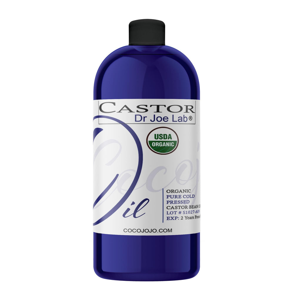 Dr Joe Lab Castor Oil bottle for daily hair and skin hydration.