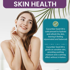 Dr Joe Lab cucumber seed oil label close-up highlighting purity.