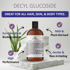 Dr Joe Lab Decyl Glucoside foam highlights natural foaming action for bubbly cleansers