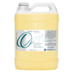 Dr Joe Lab Sweet Almond Oil bottle with pour spout for skin and hair hydration.