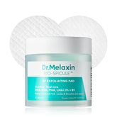 Dr.Melaxin BP exfoliating pad close-up shows dense mesh fabric for gentle exfoliation.