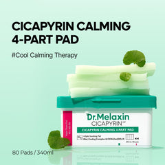 Dr.Melaxin Cicapyrin toner pad quad sections ready for targeted application