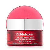 Dr.Melaxin TX Astaxanthin Serum bottle close-up for hydration and radiance.