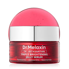 Dr.Melaxin TX Astaxanthin Serum bottle close-up for hydration and radiance.