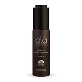 Dr. Mercola Ola Botanicals Marula Oil bottle highlighting lightweight hydration.