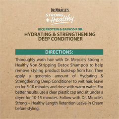Dr. Miracle's coconut oil ingredient highlights deep conditioning.
