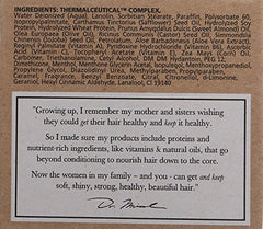 Dr. Miracle's Strengthen Daily Creme applied to damp hair supports scalp care and styling preparation.