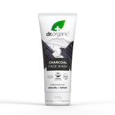 Dr Organic Charcoal Face Wash bottle front view showing clean, deep-cleansing focus