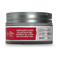 Dr. Organic Rose Otto Day Cream texture reveals rich, soothing cream for mature skin.