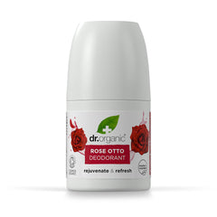 Dr Organic Rose Otto Deodorant stick with a floral rose scent for daily freshness