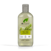 Dr. Organic Tea Tree Shampoo bottle front view highlighting natural formula