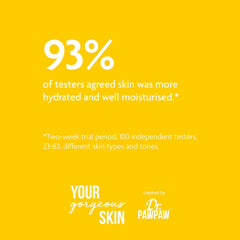 Vitamin C brightening application on skin yields a radiant glow with Dr. PawPaw.