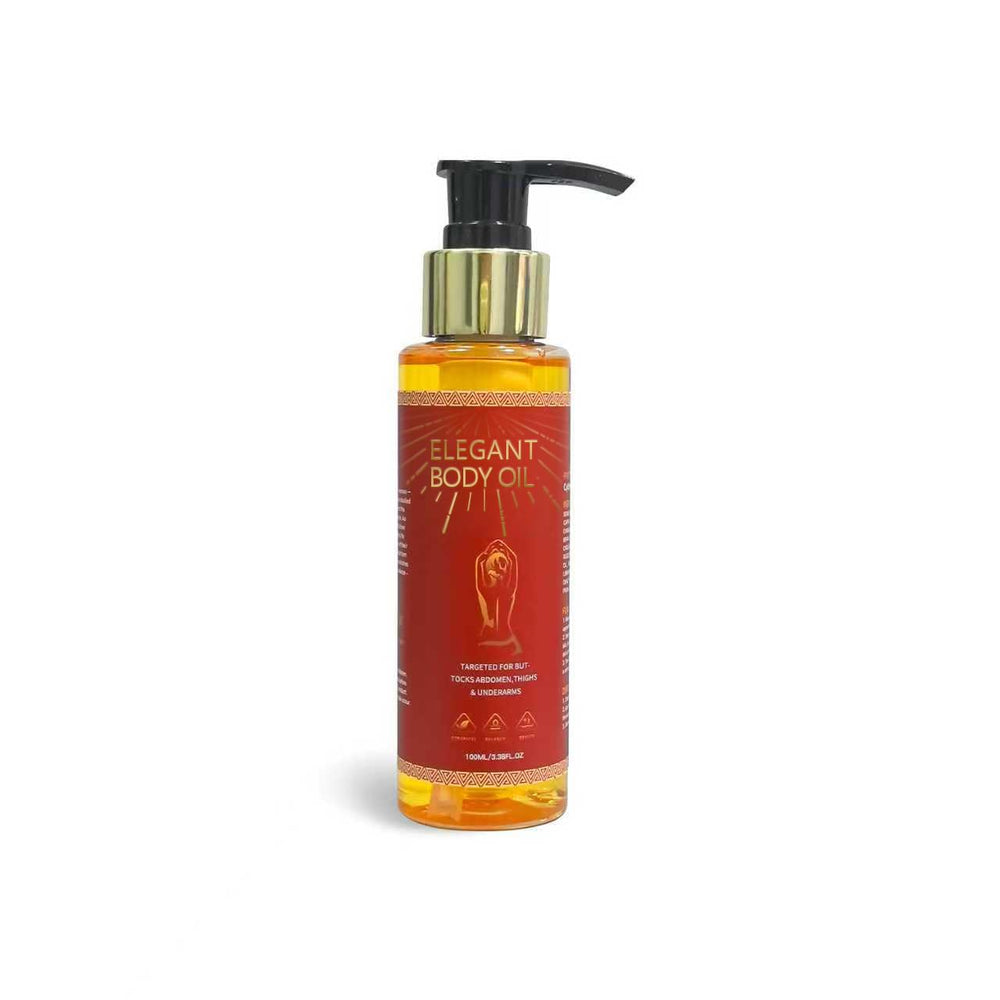 Dr.RZdfa Body Firming Oil bottle closeup showing premium nourishment