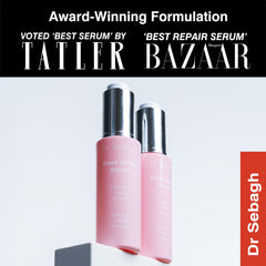 Dr Sebagh Rose de Vie Serum on skin during application, lightweight texture.