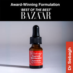 Close-up of serum application on skin by Dr Sebagh for a smooth texture