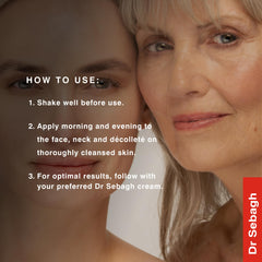 Dr Sebagh Supreme Maintenance Youth Serum texture on glass surface, lightweight and hydrating
