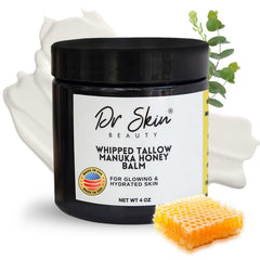 Dr Skin Beauty beef tallow honey balm jar for rich hydration.