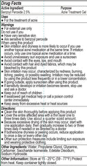 Dr Song benzoyl peroxide acne gel packaging label shown for easy product recognition.