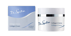 Applying Collagen Cream on face and neck to nourish and protect against environmental stress