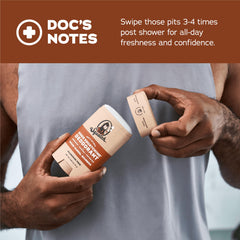 Dr. Squatch aluminum-free deodorant stick for skin-friendly protection