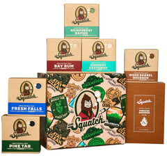 Dr. Squatch Bourbon Soap with a woodsy aroma for smoother skin.