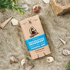 Dr. Squatch Coastal Mist deodorant stick with refreshing aroma.
