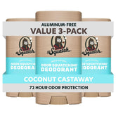 Dr. Squatch Coconut Castaway deodorant stick for long-lasting natural freshness.