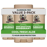 Dr. Squatch Cool Fresh Aloe deodorant stick provides all-day freshness.