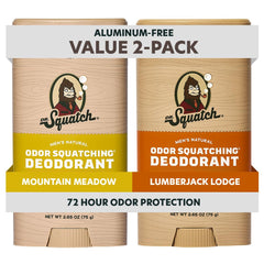 Dr. Squatch Mountain Meadow deodorant stick for all-day freshness.