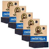 Dr. Squatch Fresh Falls bar soap, front view, masculine scent for daily grooming.