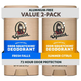 Dr. Squatch Fresh Falls deodorant stick with natural ingredients for all-day freshness.