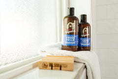 Dr. Squatch Fresh Falls Shampoo water rinse delivers a clean, refreshed finish