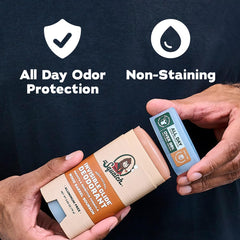 Dr. Squatch Invisible Glide Rainforest Rapids bottle highlights aluminum-free protection.
