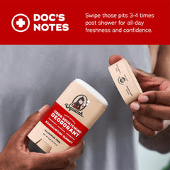 72-hour odor protection claim illustrated on the Sandalwood Summit stick.