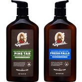 Dr. Squatch Pine Tar Fresh Falls lotion bottle for smooth skin and all-day moisture