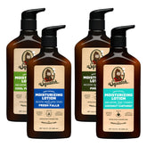 Dr. Squatch Pine Tar Lotion bottle delivers lasting moisture for daily use.