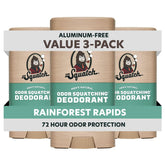 Dr. Squatch Rainforest Rapids deodorant stick with long-lasting odor control.