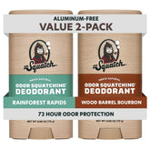 Dr. Squatch Rainforest Rapids deodorant stick for all-day odor protection.
