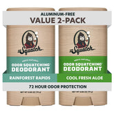 Dr. Squatch Rainforest Rapids deodorant stick for all-day odor control.