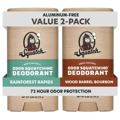Dr. Squatch Rainforest Rapids deodorant stick for all-day odor protection.