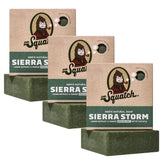 Dr. Squatch Sierra Storm 3-pack front view highlights rugged cleansing for a natural cleanse