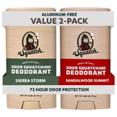 Dr. Squatch Sierra Storm deodorant stick for all-day odor control.