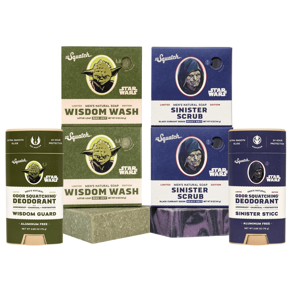 Dr. Squatch Wisdom Wash bar ready for a refreshing morning cleanse.